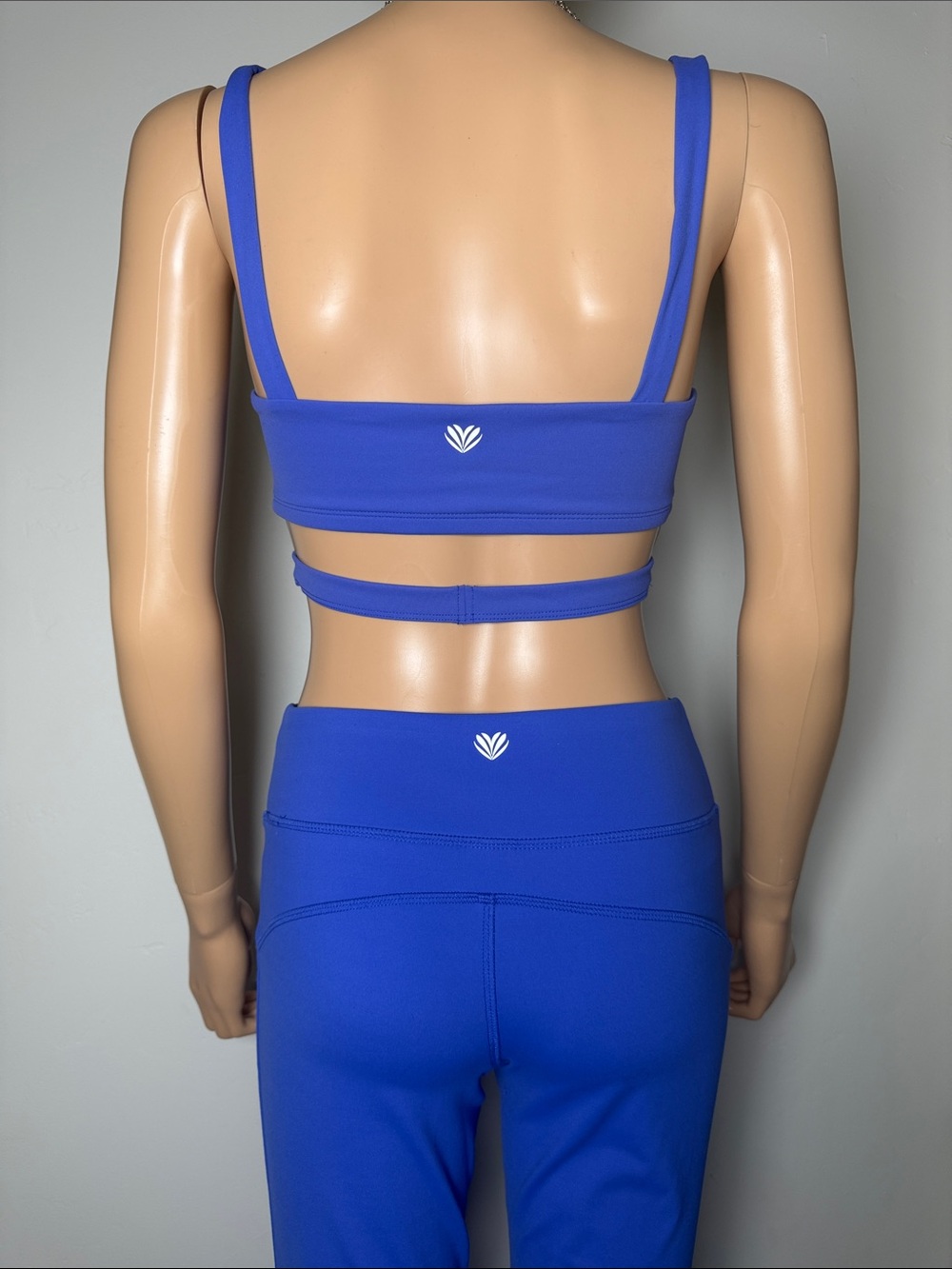 Forever 21 2 piece set matching sport Pilates gym M Strappy Activewear flare